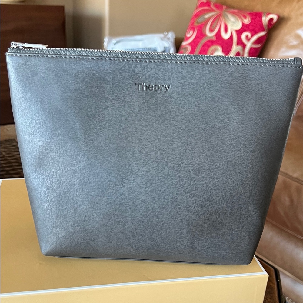 Theory Charcoal Toiletry Bag